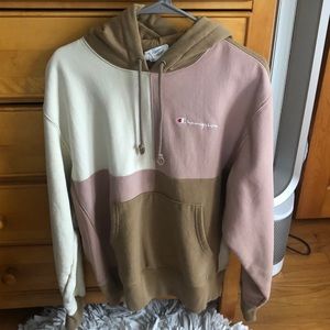 champion color block sweatshirt